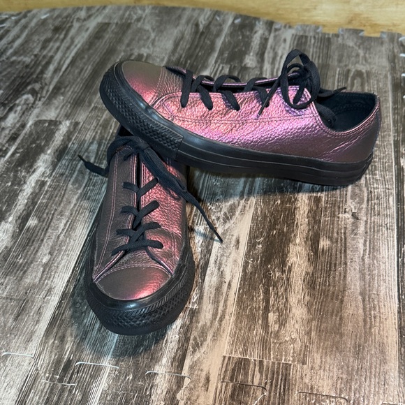 Converse Shoes - Converse Chuck Taylor All Star OX sneakers in Molasses/Black Metallic Leather